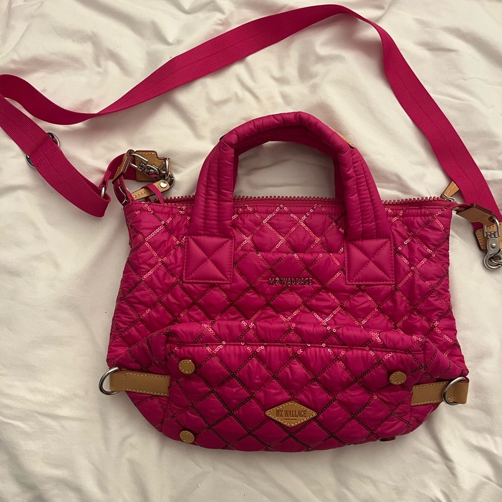 Vibrant Pink Quilted Women's Bag